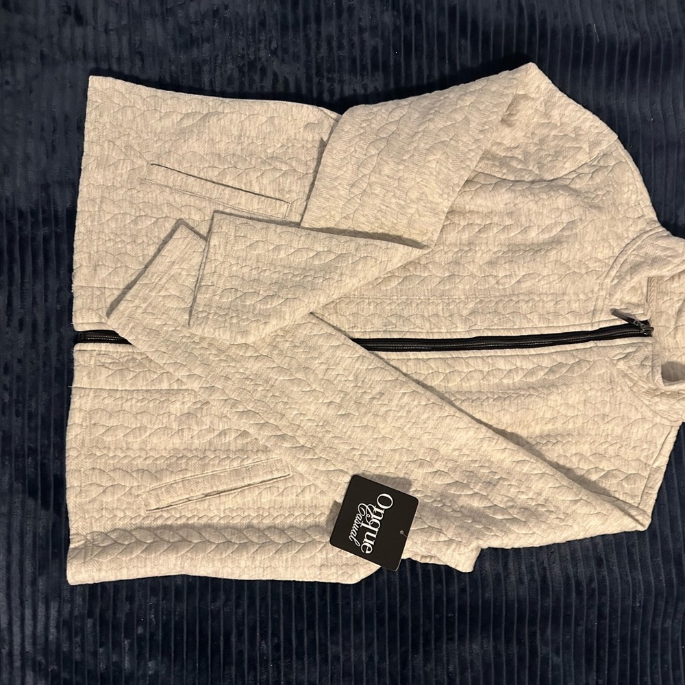 Women's Cream Quilted Jacket